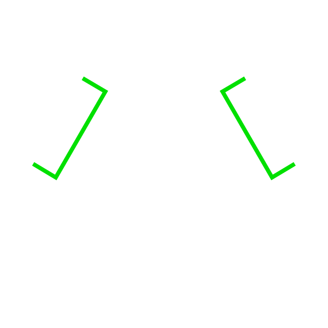 Two white hands shaking symbol, outlined in green, represents agreement or partnership on a dark green background. Simple, minimalistic design.